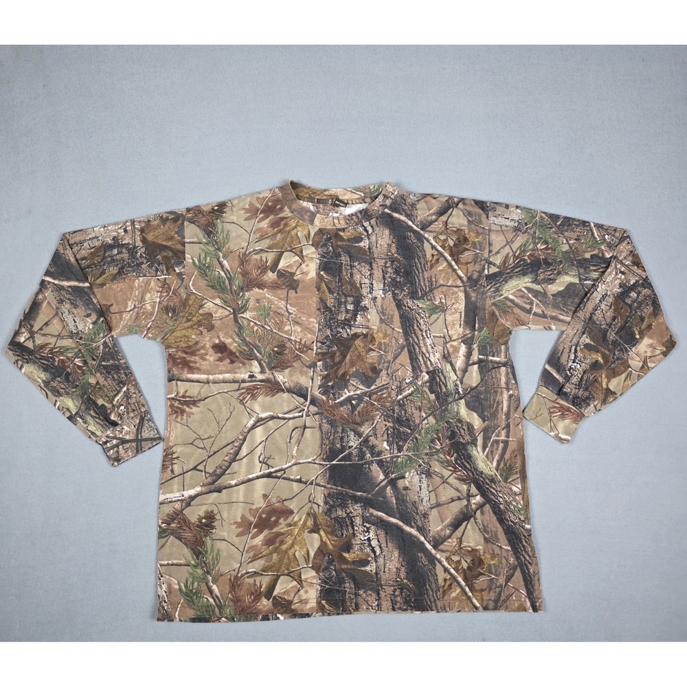 Ranger Men's 2XL Realtree Camo Long‎ Sleeve Hunting Shirt Woodland Pattern 2X